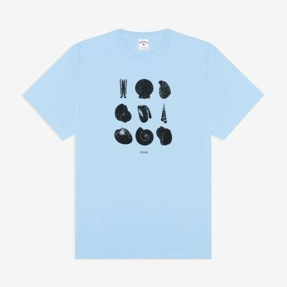 Men's Noah NYC Shells Tee, Light Blue, Size XXL